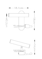 Спот Arte Lamp Albert A2173AP-1BK