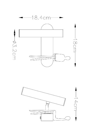 Спот Arte Lamp Albert A2173AP-1BK