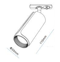 Трековый однофазный светильник IMEX IL.0010.0025-BWH