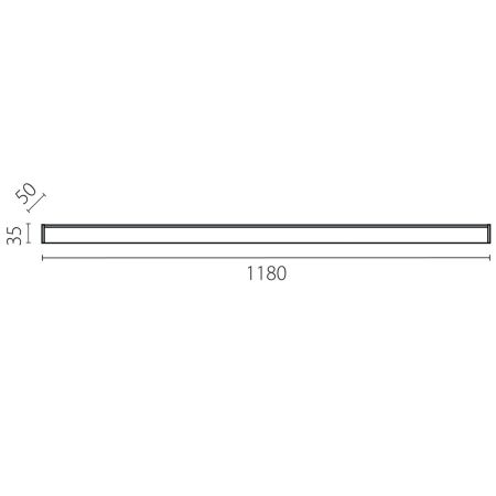 Линейный светильник Lightstar Trito Base 457267