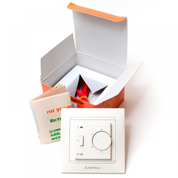 Терморегулятор для теплого пола Eastec E-30 механический белый