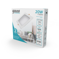 Встраиваемый светильник Gauss Elementary Downlight 998420218