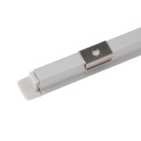 Профиль алюминиевый встраиваемый 9х12мм серебро 2м (в компл 2 загл.,4 крепежа) Feron CAB242 52150