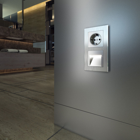 Рамка Aluminium на 2 поста алюминий WL11-Frame-02 Werkel