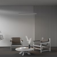 Линейный подвесной светильник Maytoni Technical 4000K 35x35 (Серебро, 1 м) LL312004