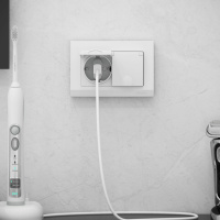 Рамка для двойной розетки белый WL04-Frame-01-DBL-white Werkel