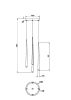 Подвесной светодиодный светильник Maytoni Cascade MOD132PL-L30BSK