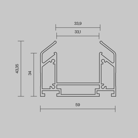 Профиль Maytoni TRA005MP-312S(N)