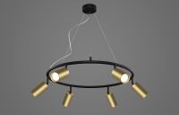 Подвесная люстра Crystal Lux CLT 015C6 D600 BL-GO