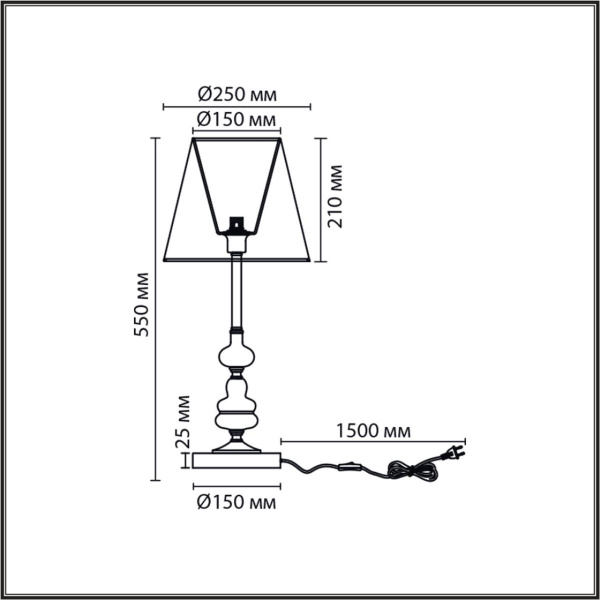 Настольная лампа Lumion Classi Kentuki 8283/1T