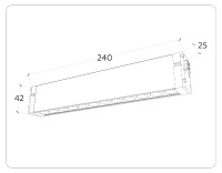 Трековый магнитный светильник Ambrella Light Magnetic 220V GL1302