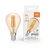Светодиодная филаментная лампа Gauss Basic Filament E14 3,8W 2400K 1057154