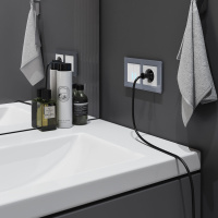 Сенсорный выключатель двухклавишный Werkel с подсветкой белый W4520001