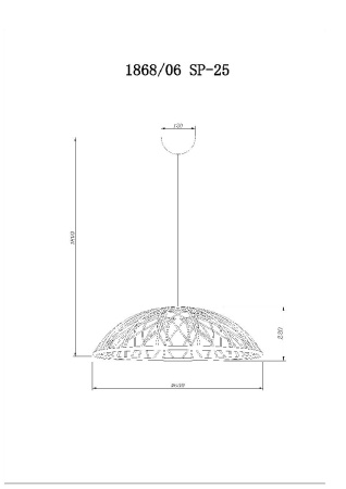Подвесная люстра Divinare Cervantes 1868/06 SP-25
