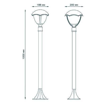 Уличный светильник Gauss Aura GD030