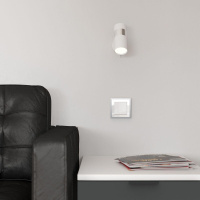 Рамка на 1 пост Baguette (белый/серебро) W0012850 Werkel