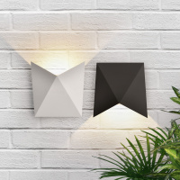 Уличный настенный светодиодный светильник Elektrostandard 1517 Techno LED Batterfly черный