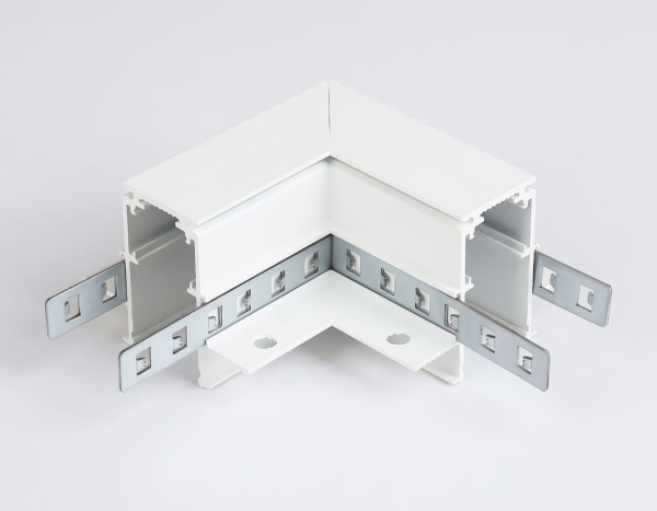 Коннектор угловой для встраиваемого шинопровода под ГКЛ 9,5мм Ambrella Light Magnetic Standard GL3352-9.5