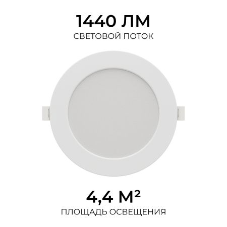 Встраиваемая светодиодная панель Apeyron 3 ССT 06-163