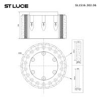 Потолочная люстра ST Luce DeLight Collection SL1516.302.06