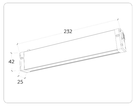 Трековый магнитный светильник Ambrella Light Magnetic 220V GL1262