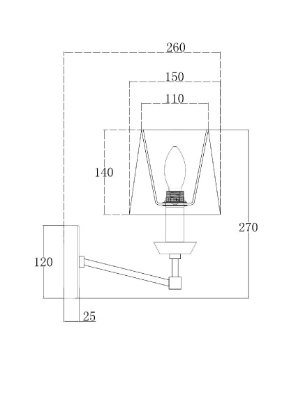 Бра Maytoni Beira MOD064WL-01N