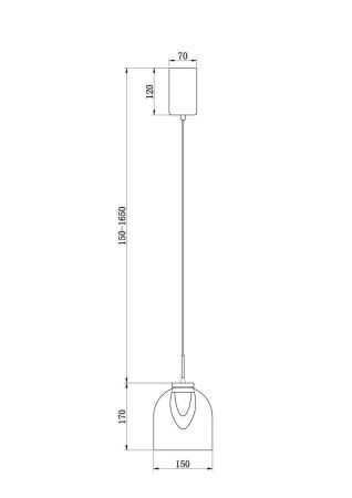 Подвесной светодиодный светильник Freya Fume FR5399PL-L4BS1