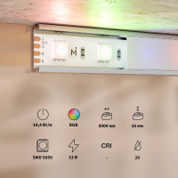 Светодиодная лента Maytoni Base 12В 5050 14,4Вт/м RGB 5м IP20 201195
