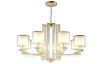 Подвесная люстра Crystal Lux Nicolas NICOLAS SP-PL8 GOLD/WHITE