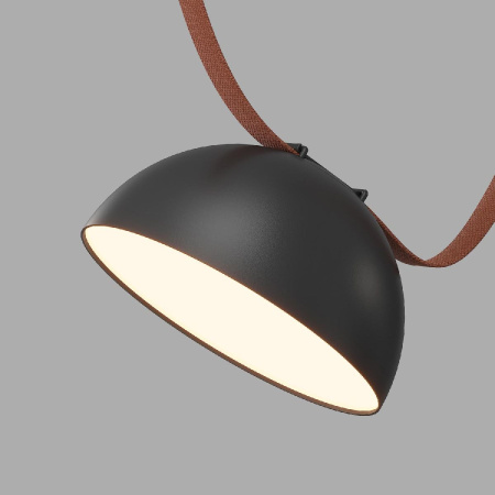 Трековый однофазный светильник Denkirs Belty Flow DK5561-BK