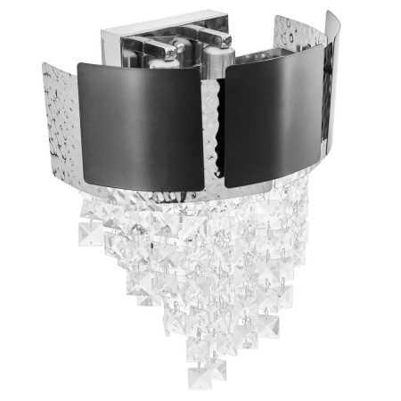 Настенный светильник Lumina Deco LDW 7045-2 BK+CHR