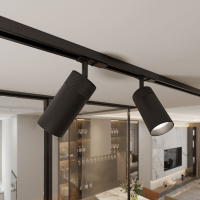 Трековый светодиодный светильник Elektrostandard Riffe 9W 4200K 85512/01 черный a061660