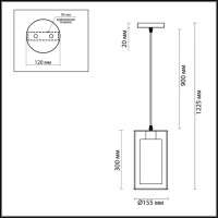 Подвесной светильник Lumion Suspentioni Elliot 3728/1