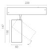 Трековый однофазный светильник Lightstar Teta CCT 205036CCT