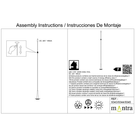 Подвес светодиодный без плафона и основания Mantra Andromeda 9345
