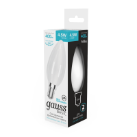 Светодиодная филаментная лампа Gauss Basic Filament E14 4,5W 4100K 1035125