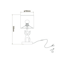 Настольная лампа Escada Animal 10166/L Fox