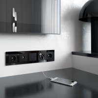 Рамка Favorit на 5 постов черный WL01-Frame-05 Werkel