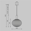 Подвесной светильник Maytoni Reels MOD268PL-01G