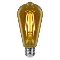 Лампа светодиодная филаментная Feron LB-64 колба прозрачная E27 10W 230V 2700K 52165