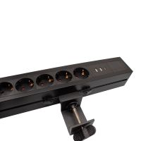 Блок розеток LE4 (5 секции 2 USB + 1 type-C беспроводная зарядка) Mebax 00-00002875