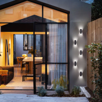 Уличный настенный светодиодный светильник Elektrostandard Taco 1632 Techno Led чёрный