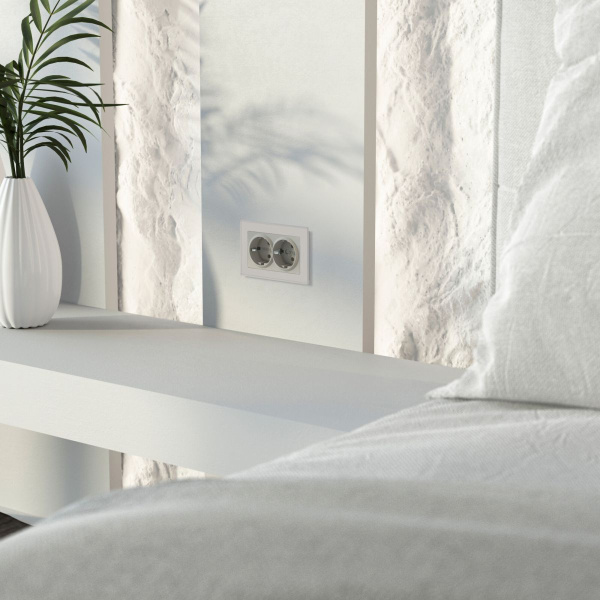 Розетка двойная с заземлением Werkel W1272004 4690389213960 a069774