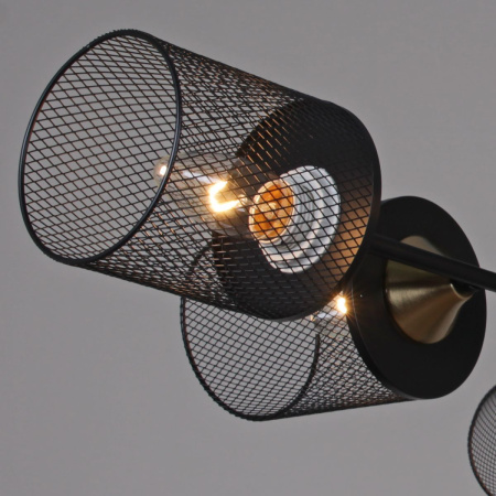 Потолочная люстра Reluce 38460-0.3-06 BK+COPPER