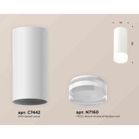 Комплект накладного светильника Ambrella light Techno Spot XS7442014 SWH/FR/CL белый песок/белый матовый/прозрачный (C7442, N7160)
