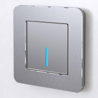 Рамка на 1 пост Platinum алюминий W0012606 Werkel