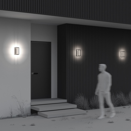 Уличный настенный светильник Maytoni Frame O527WL-L12B3K