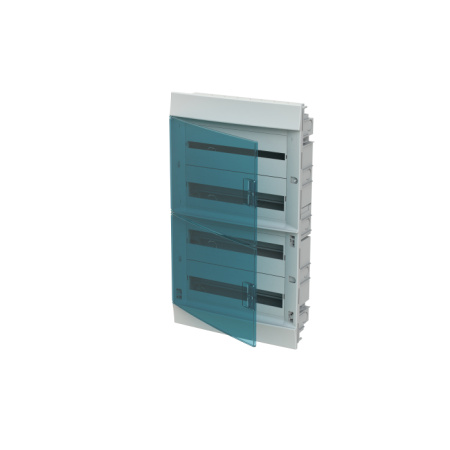 Бокс ABB Mistral41 встраиваемый 72М (4x18) зеленая дверь с винтовым клеммным блоком