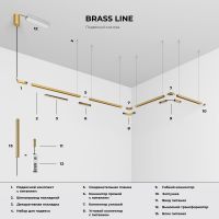 Шинопровод магнитный накладной Elektrostandard Brass Line 85227/00 4690389219085 a072146