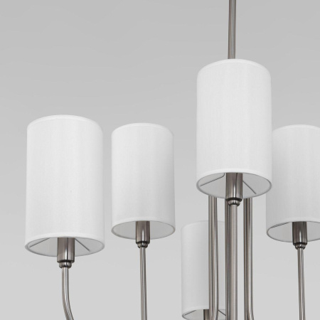 Подвесная люстра Eurosvet Abbey 60164/6 никель Smart 